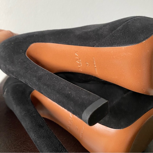 Alaia Suede Platform Boots Size 37 BNIB - Picture 9 of 15